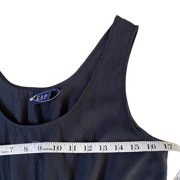 Gap TENCEL™ Lyocell Cropped Knot Tank Top Moonless Night- S Tall NWOT - Picture 5 of 8